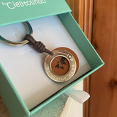 DAD - customizable keychain silver ring 27mm